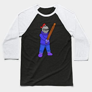 Cute cartoon knight kendo Baseball T-Shirt